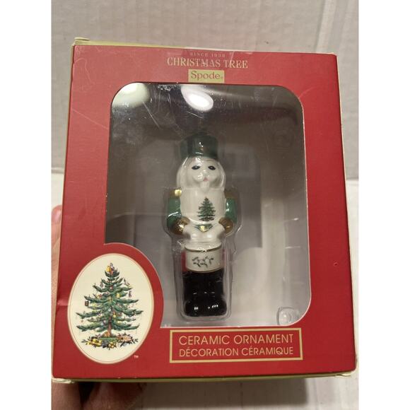 NWT Spode Christmas Tree Ceramic Nutcracker Ornament w/ Box 3.75" Tall - Picture 7 of 9